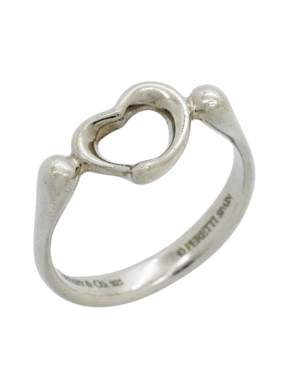 Tiffany & Co Ring Open Heart 925 Sterling Silver